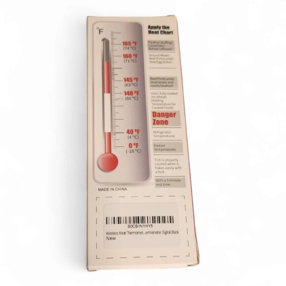 Waterproof Meat Thermometer with Backlight, Foldable Probe, Digital Display New - Picture 8 of 9